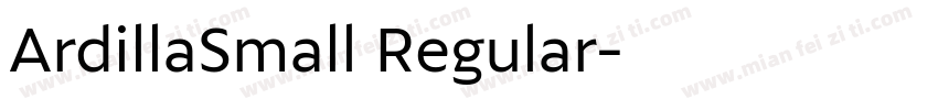 ArdillaSmall Regular字体转换